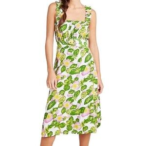 Faithfull the Brand Floral Belted Sundress NWT 10 Coquette Fairy Cottage Nature